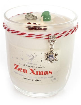 Vela navideña Glitter Zen Magic Gift aroma caramelo