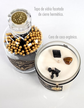 Kit de vela Glitter Zen Mystic Bundles 3 piezas aroma maderas finas