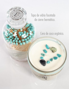 Kit de vela Glitter Zen Mystic Bundles 3 piezas aroma jazmín