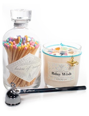 Kit de vela Glitter Zen Mystic Bundles 3 piezas aroma vainilla