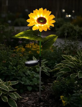 Lámpara Led CM-TOP Flor Girasol Solar LED para Jardín