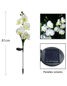 Lámpara led CM-TOP Flor Solar con luces LED para Jardin1 pieza