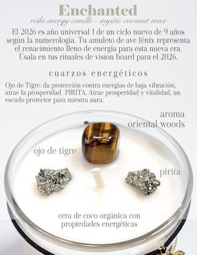 Kit de vela Glitter Zen Mystic Bundles 3 piezas aroma maderas finas