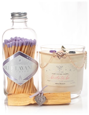 Kit de vela Glitter Zen Mystic Bundles 3 piezas aroma floral