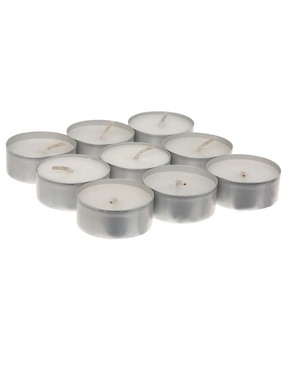 Set De 9 Velas Haus Chico Tea Light Blanco