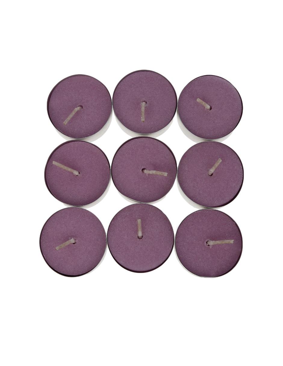 Vela tealight 9 piezas aroma lavanda 2
