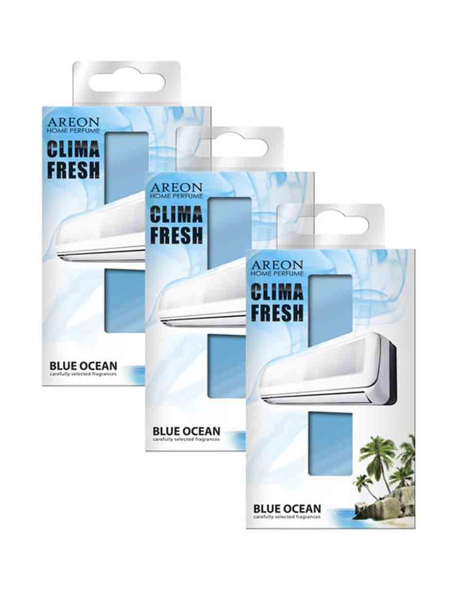 Pack de 3 aromatizantes Clima Fresh Aroma Blue Ocean 1