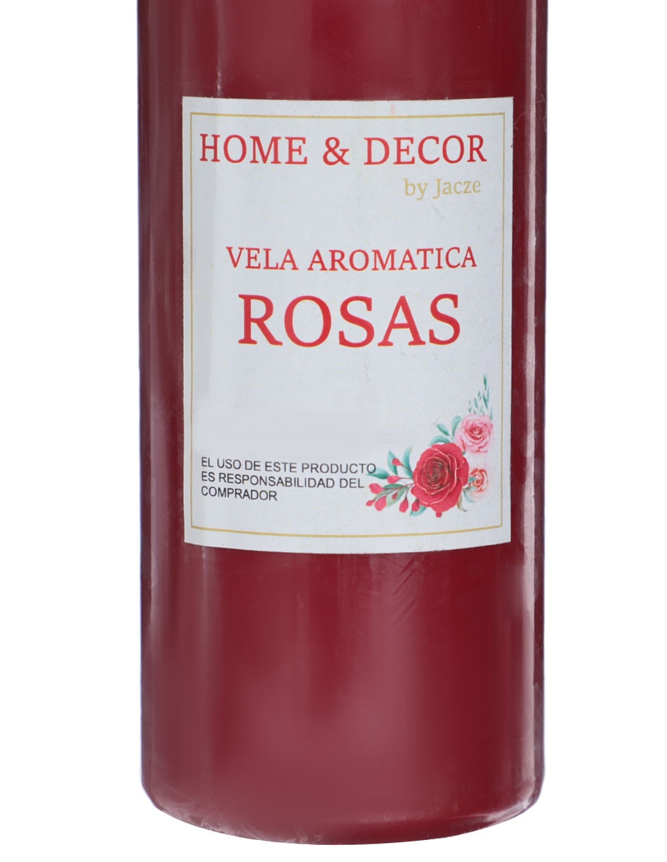 Vela aromática aroma rosas 3