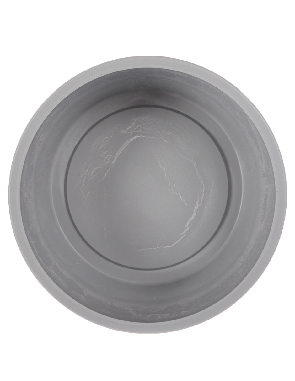 MACETA CILINDRO PLÁSTICO, GRIS