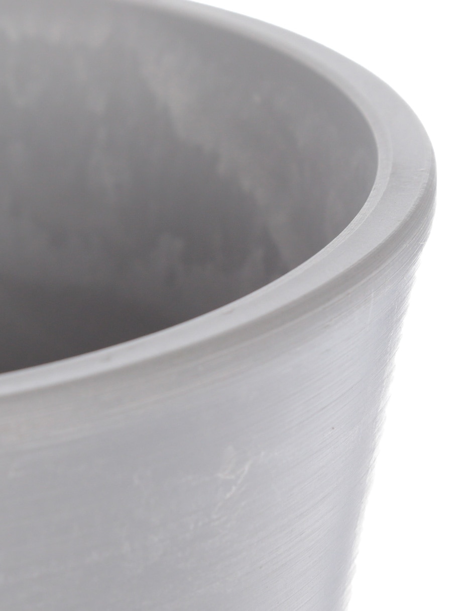 MACETA CILINDRO PLÁSTICO, GRIS