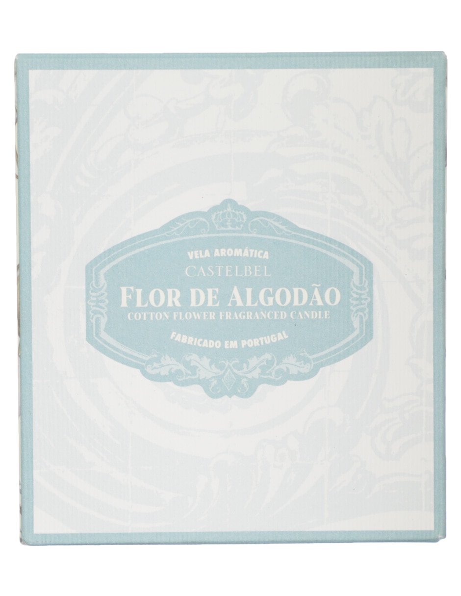 Vela con tapa aroma flor de algodón 4