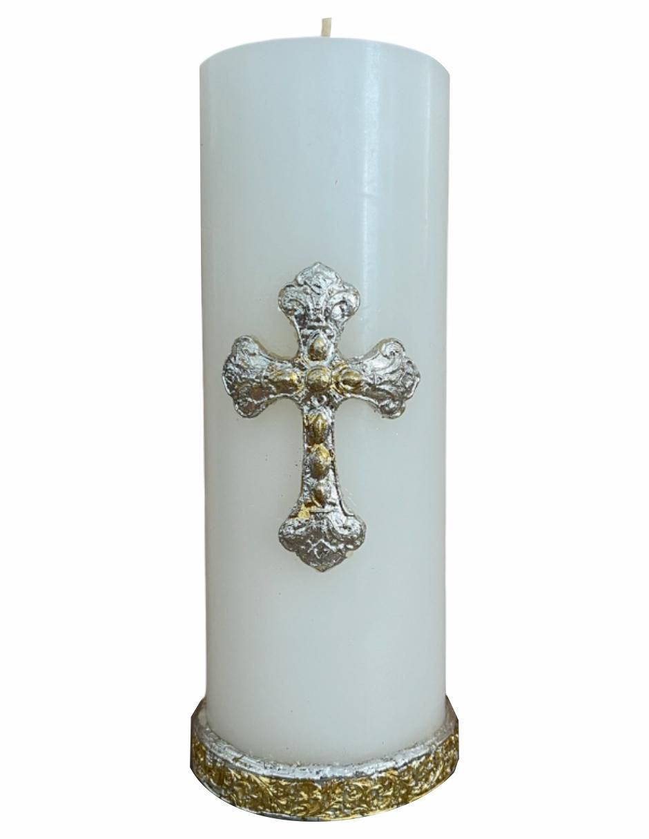 Vela cirio Cruz Romana