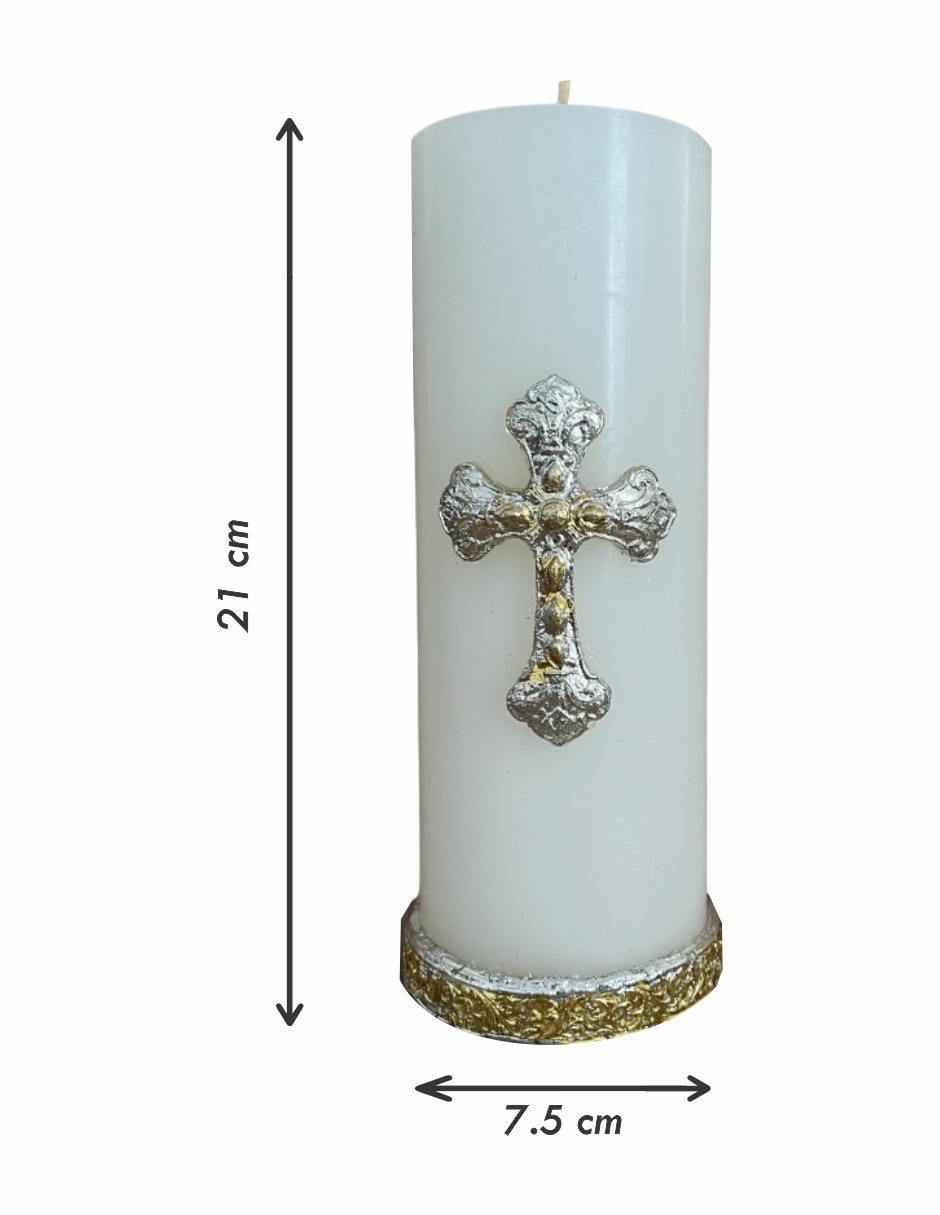 Vela cirio Cruz Romana 7