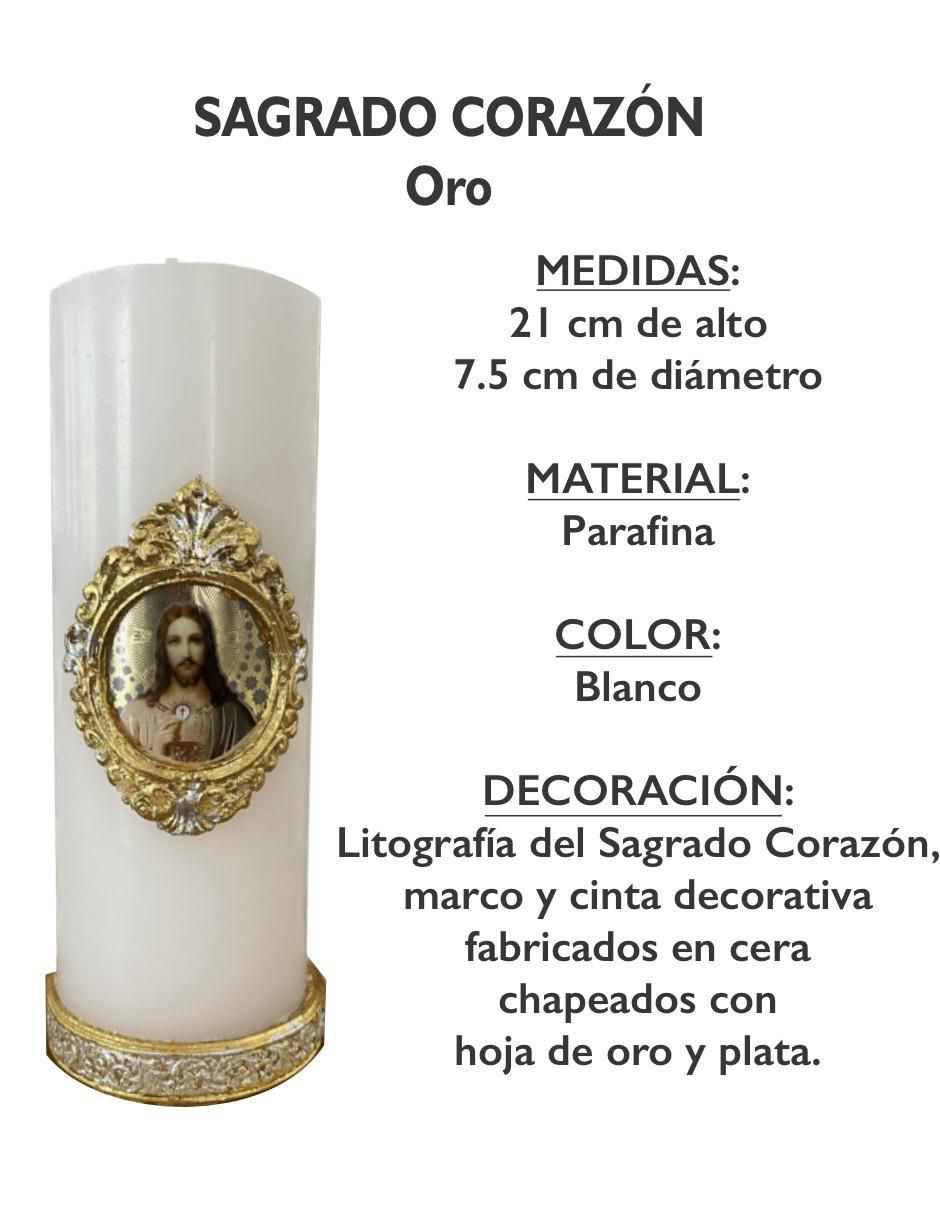 Vela cirio Sagrado Corazón 1 pieza 3