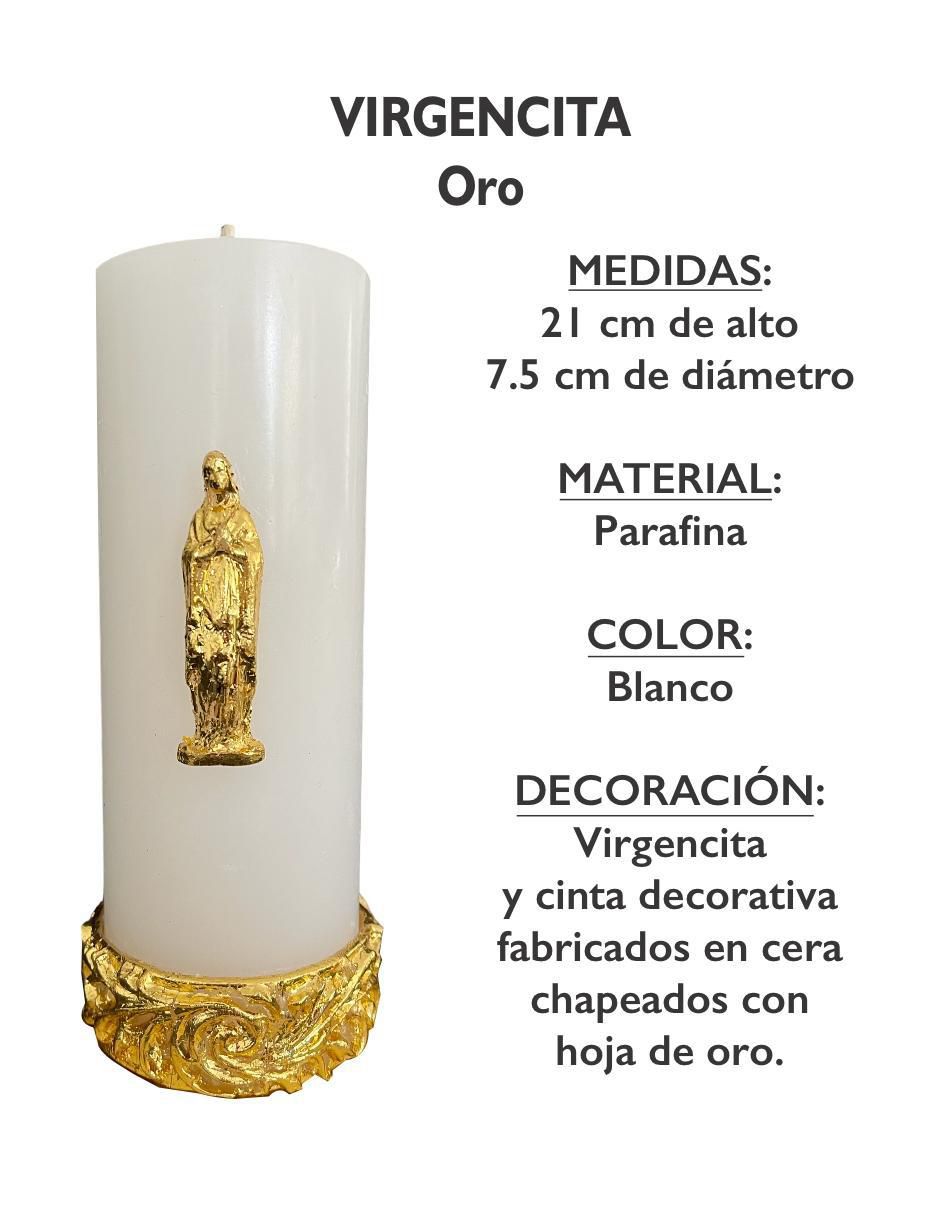 Vela cirio Virgencita 3