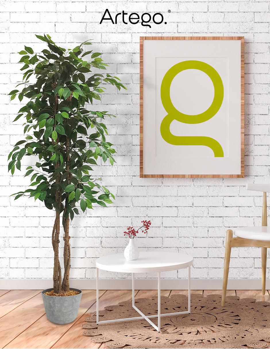 Ficus artificial con maceta 5