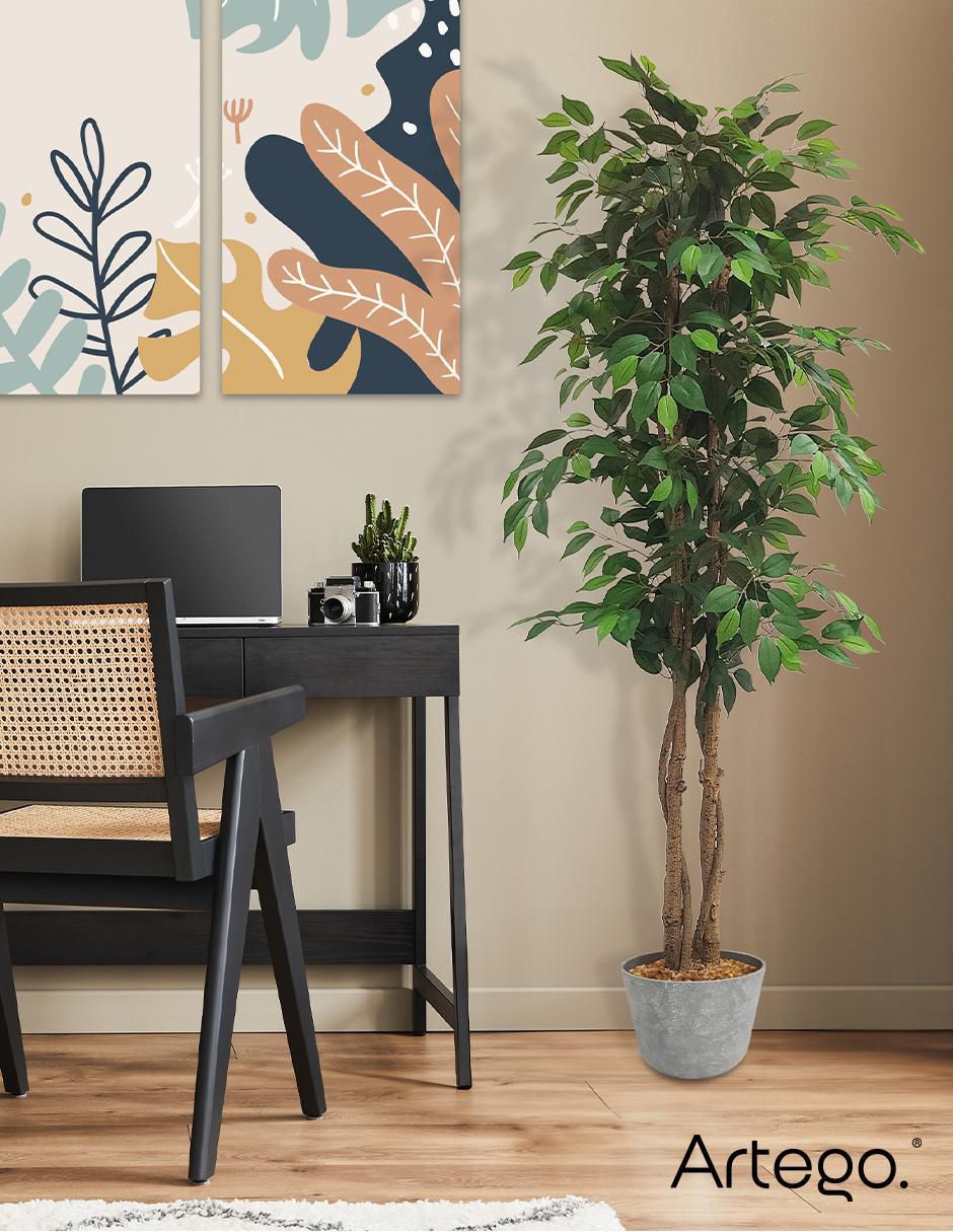 Ficus artificial con maceta 6
