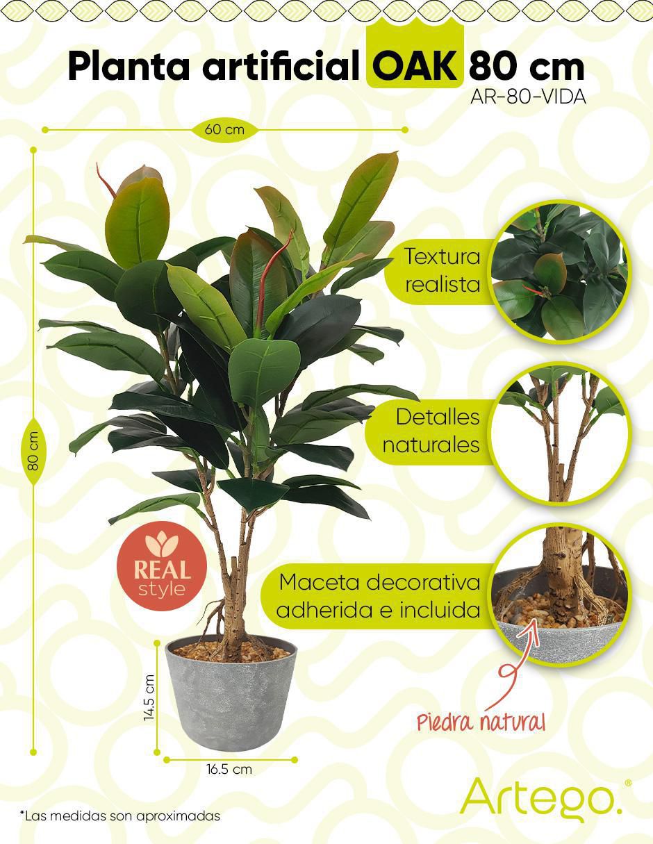 Ficus artificial con maceta 9