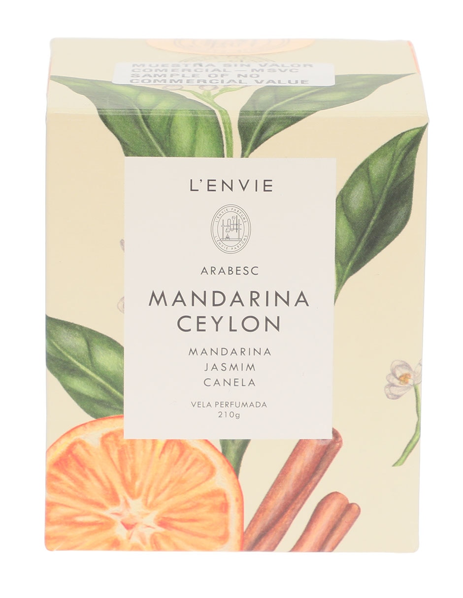 Vela aromática 2 piezas aroma mandarina 7