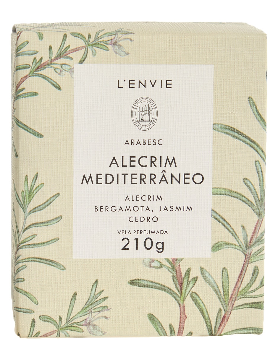 Vela aromática Alecrim Mediterrâneo aroma bergamota, jazmín y madera de cedro 5