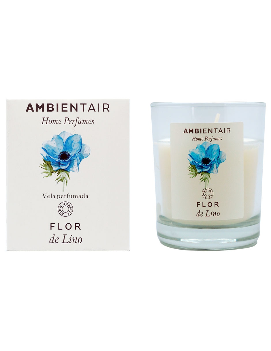 Vela aromática Home Perfumes aroma flor de lino