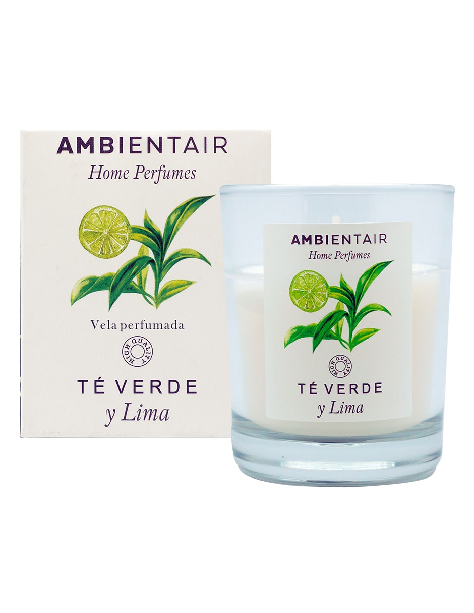 Vela aromática Home Perfumes aroma té verde y lima