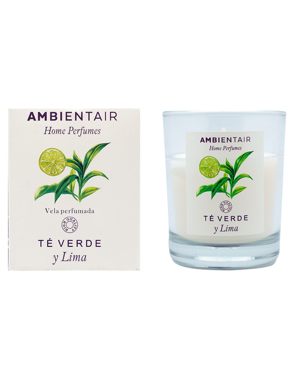 Vela aromática Home Perfumes aroma té verde y lima 2