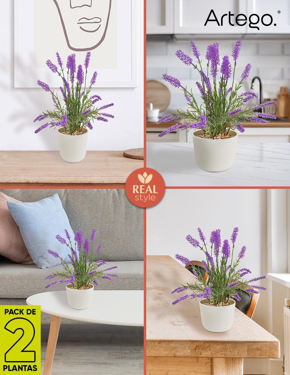 Lavanda artificial con maceta 4