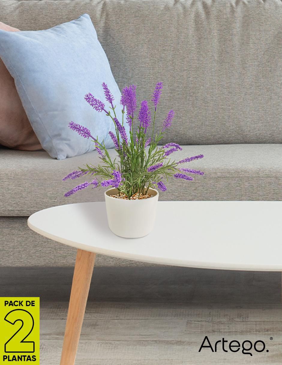Lavanda artificial con maceta 7