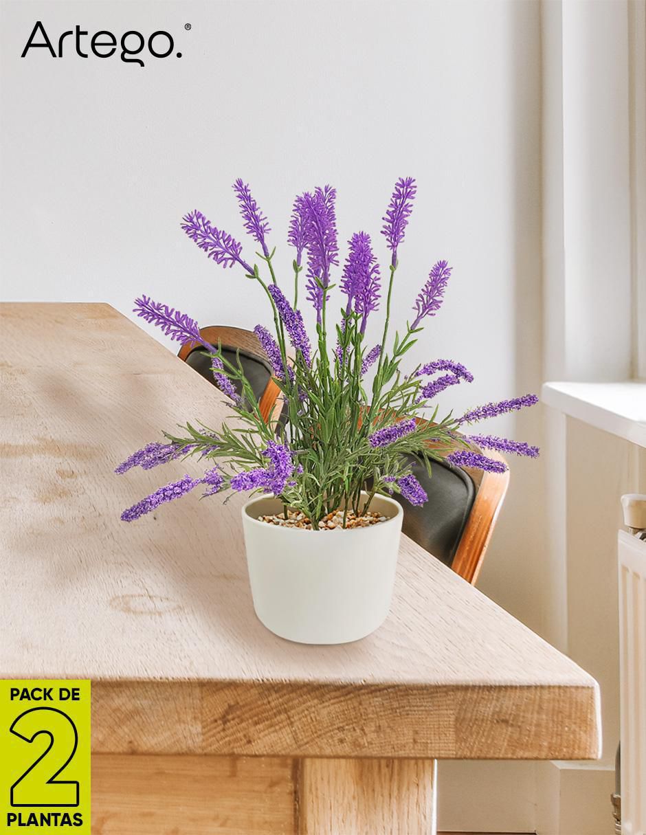 Lavanda artificial con maceta 8