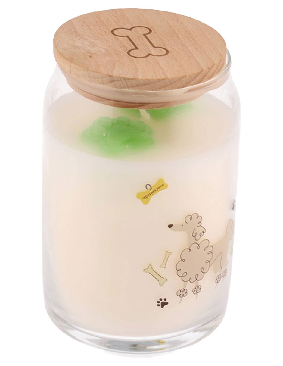 Vela con tapa Poodle aroma floral frutal 2