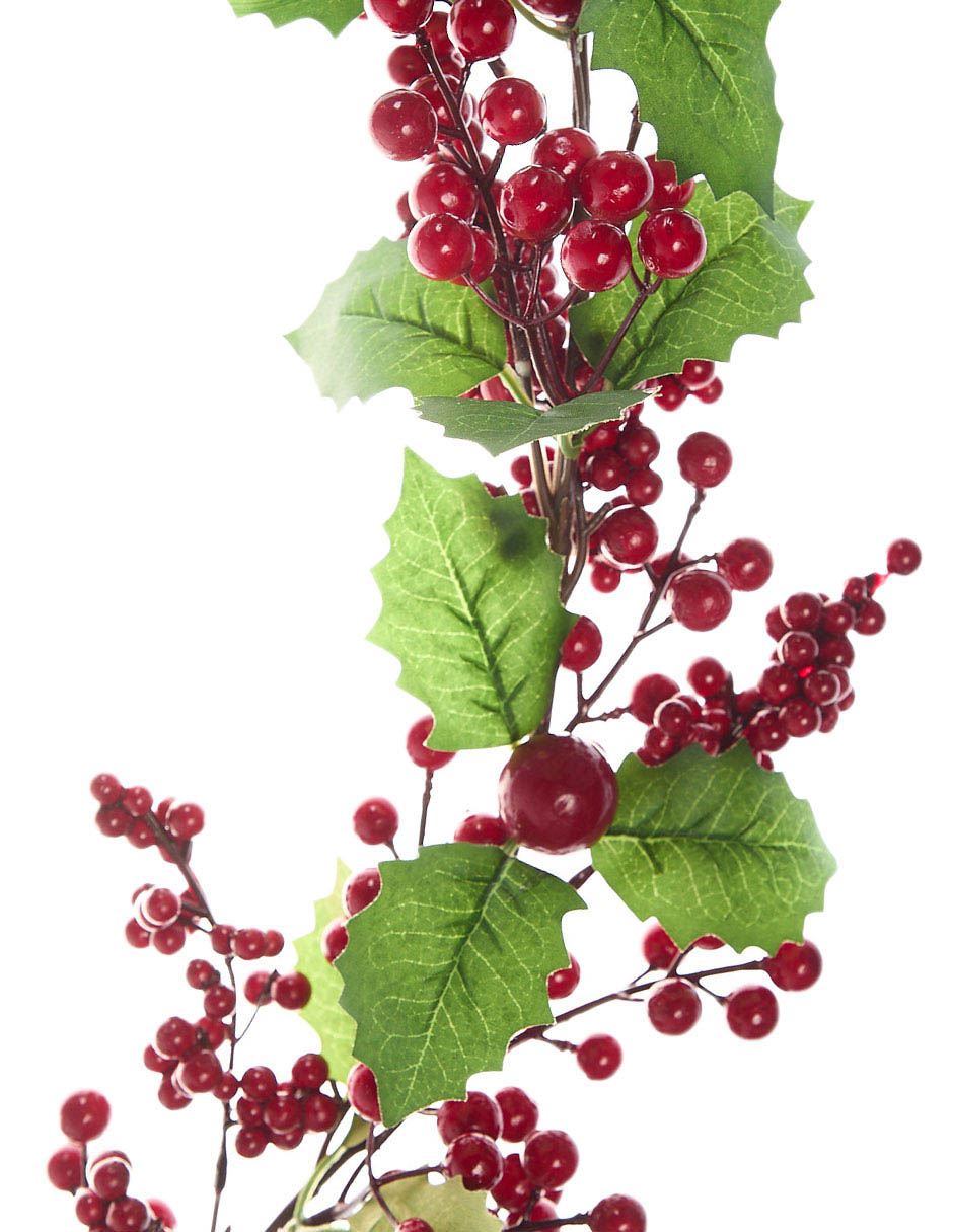 Guirnalda de berries con hojas 182 cm 2
