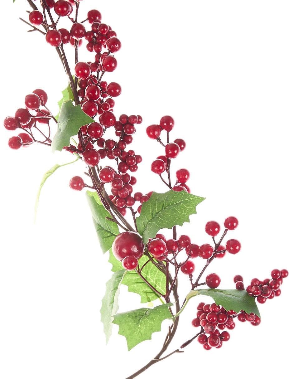 Guirnalda de berries con hojas 182 cm 3