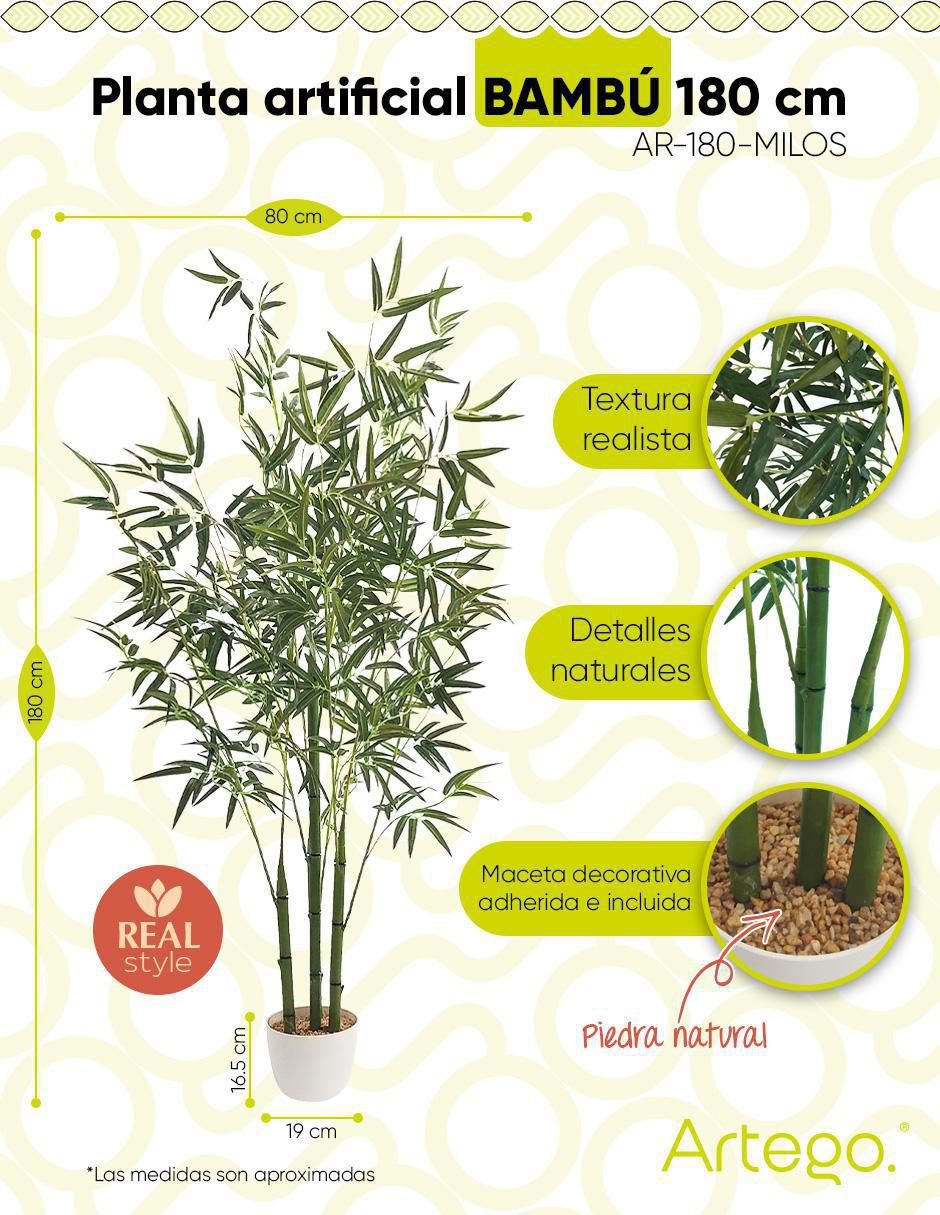 Bambú artificial con maceta 9