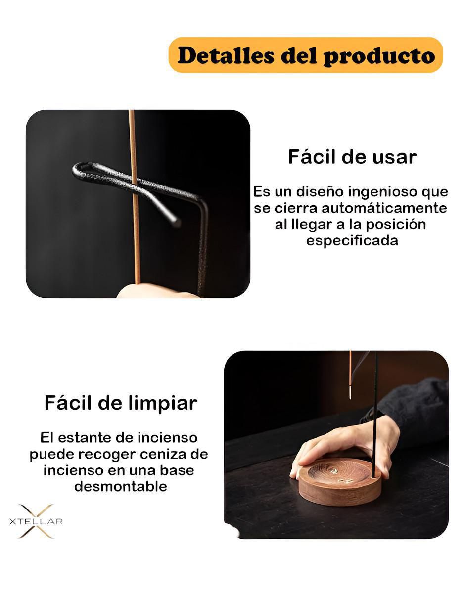 Porta incienso de madera 3