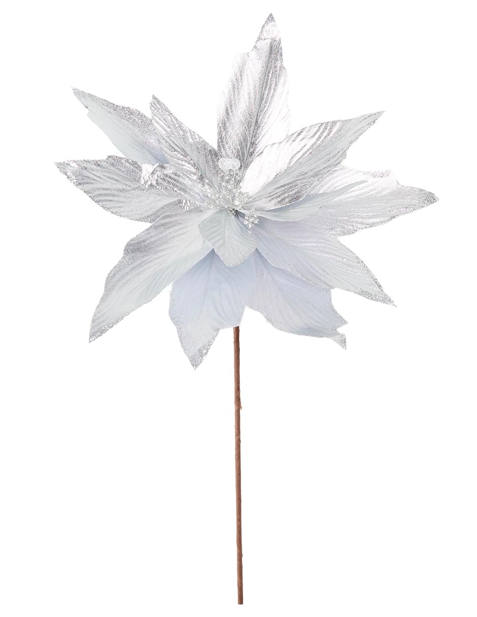 NOCHEBUENA, 67 CM, PLATEADO