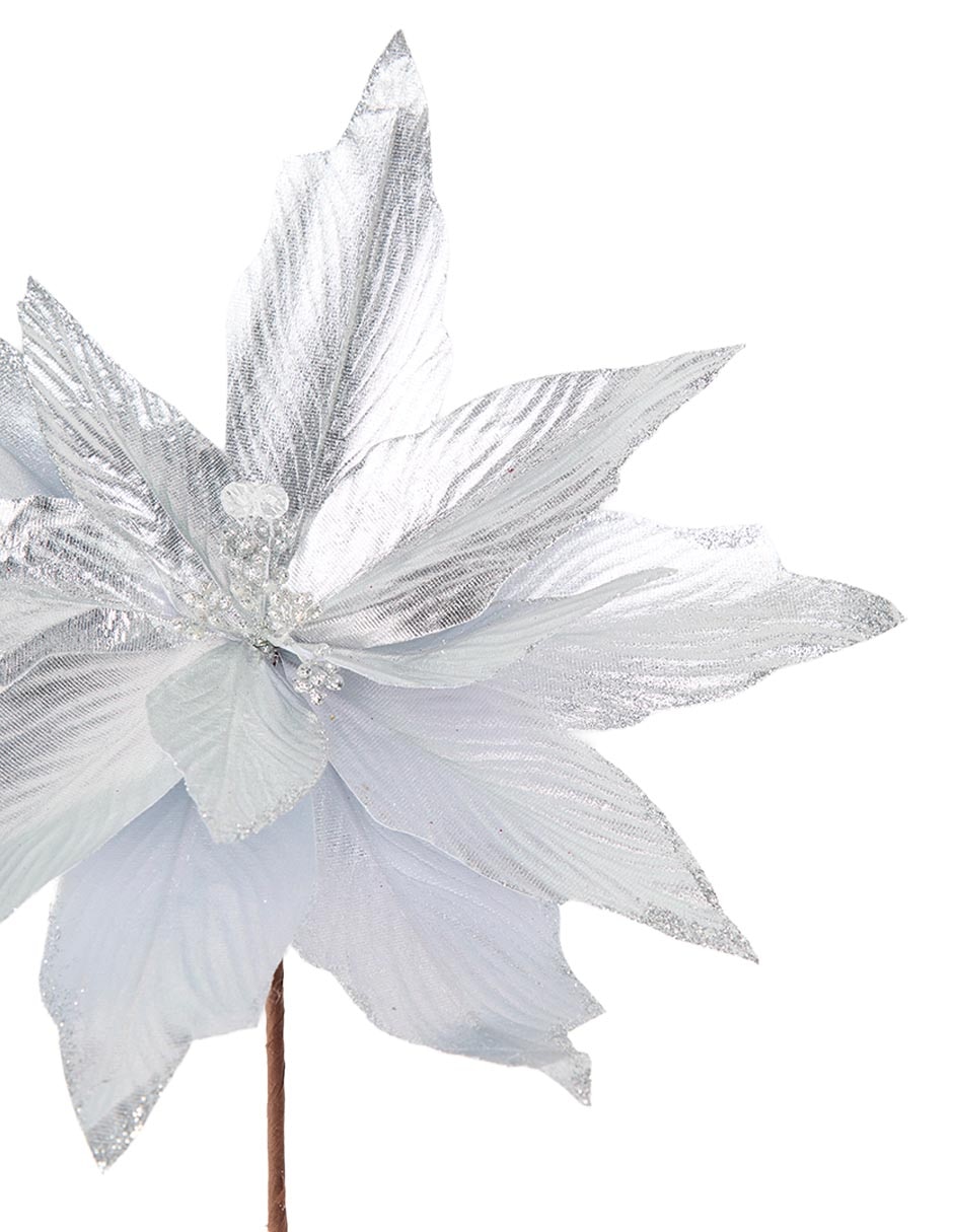 NOCHEBUENA, 67 CM, PLATEADO