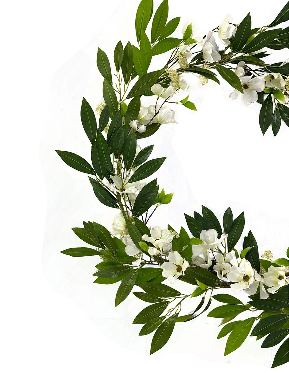 Guirnalda de magnolia con hojas 183 cm 2