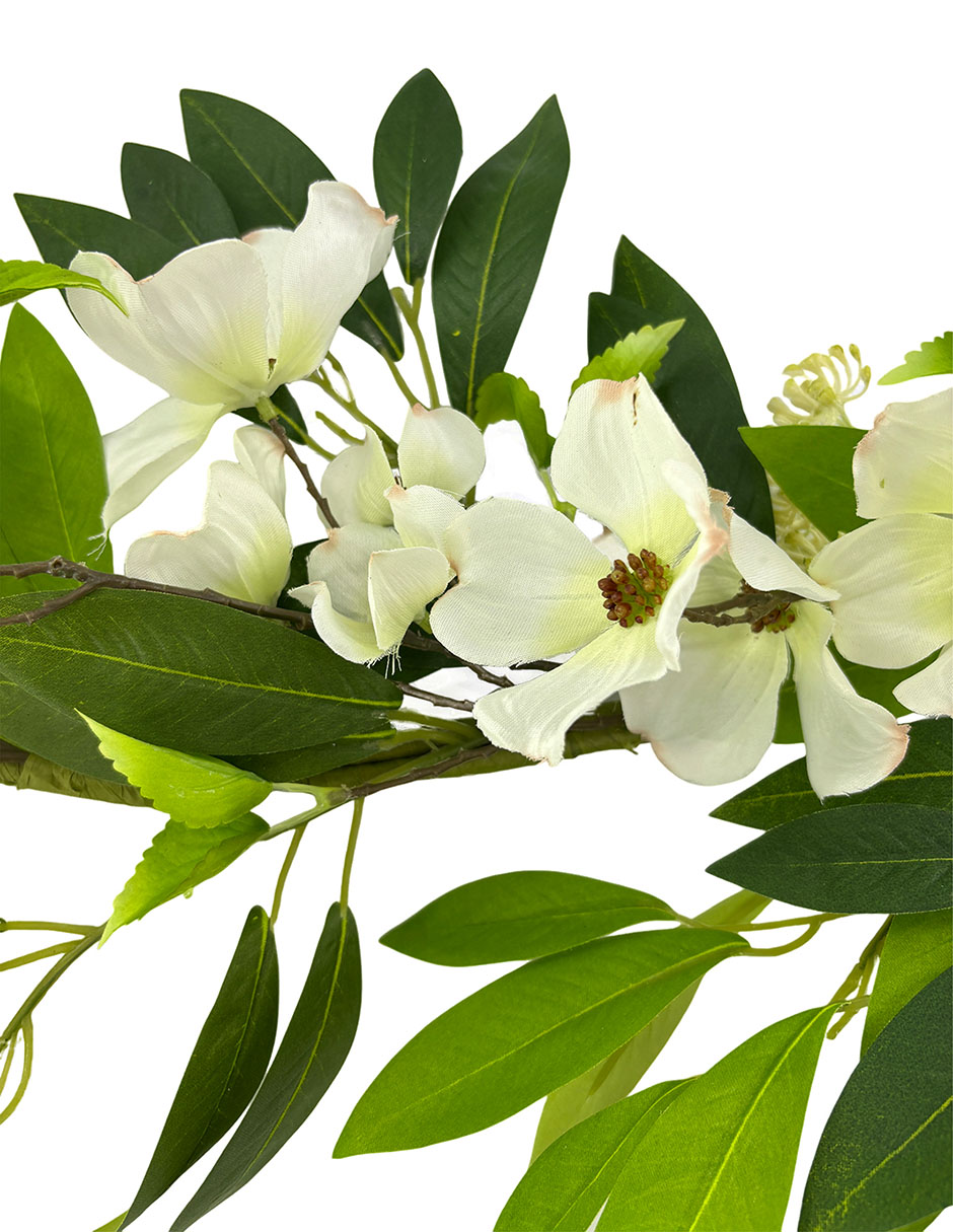 Guirnalda de magnolia con hojas 183 cm 3