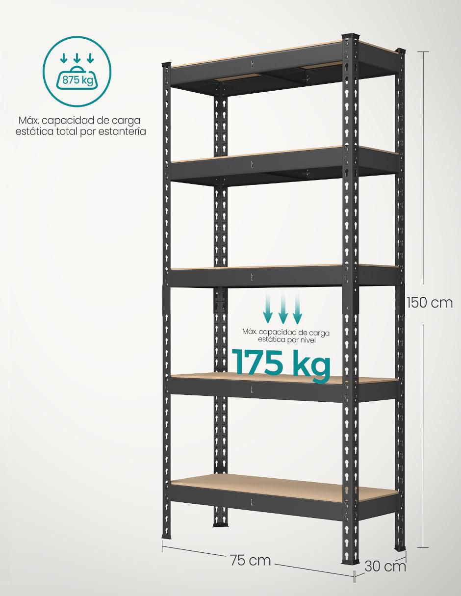 Archivero de acero Cozory 4