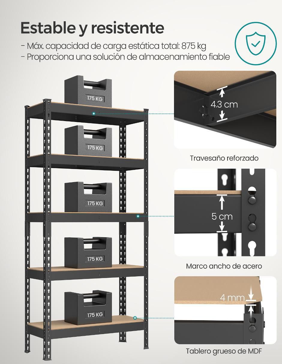 Archivero de acero Cozory 3