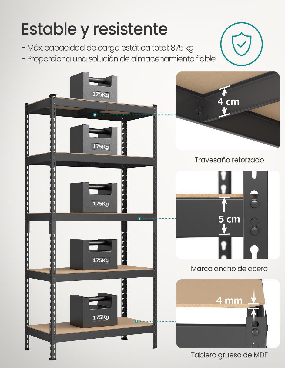 Archivero de MDF Cozory 2