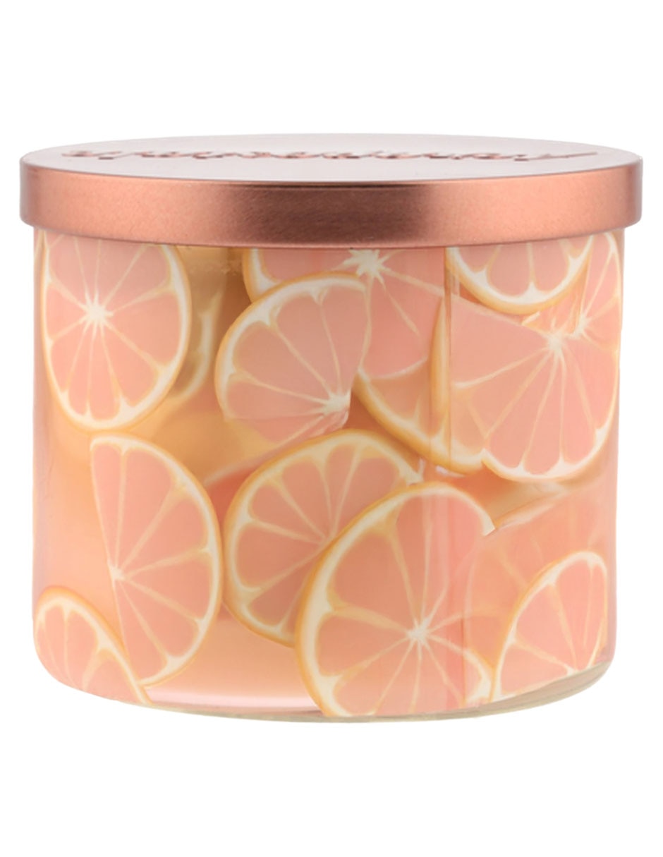 Vela aromática Pink Lemon Parfait aroma limón 2