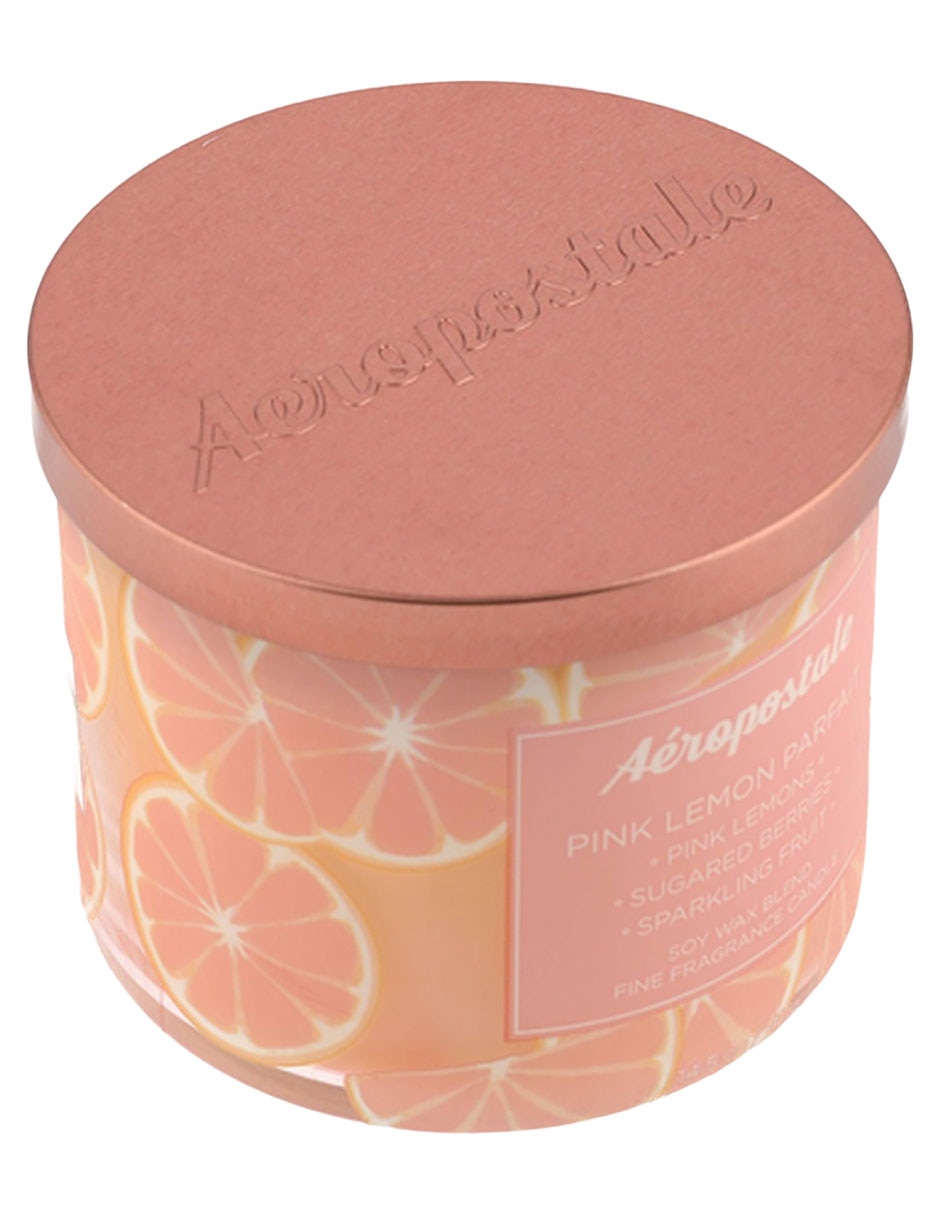 Vela aromática Pink Lemon Parfait aroma limón 3
