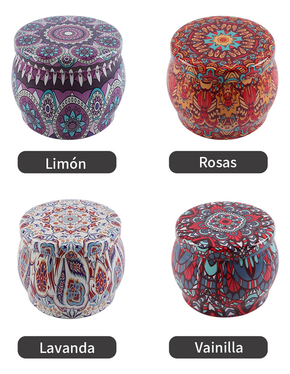 Set de velas aromáticas 8 piezas 10