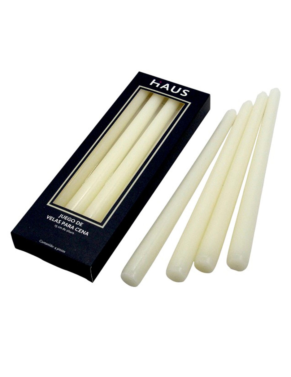 Set vela de cena 4 piezas aroma vainilla 3