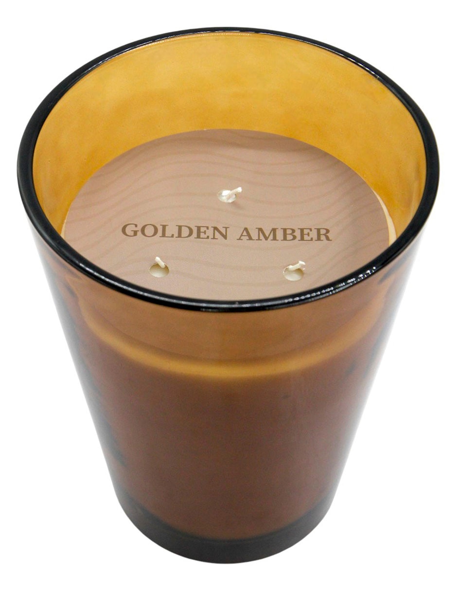 Vela aromática aroma amber wood 2