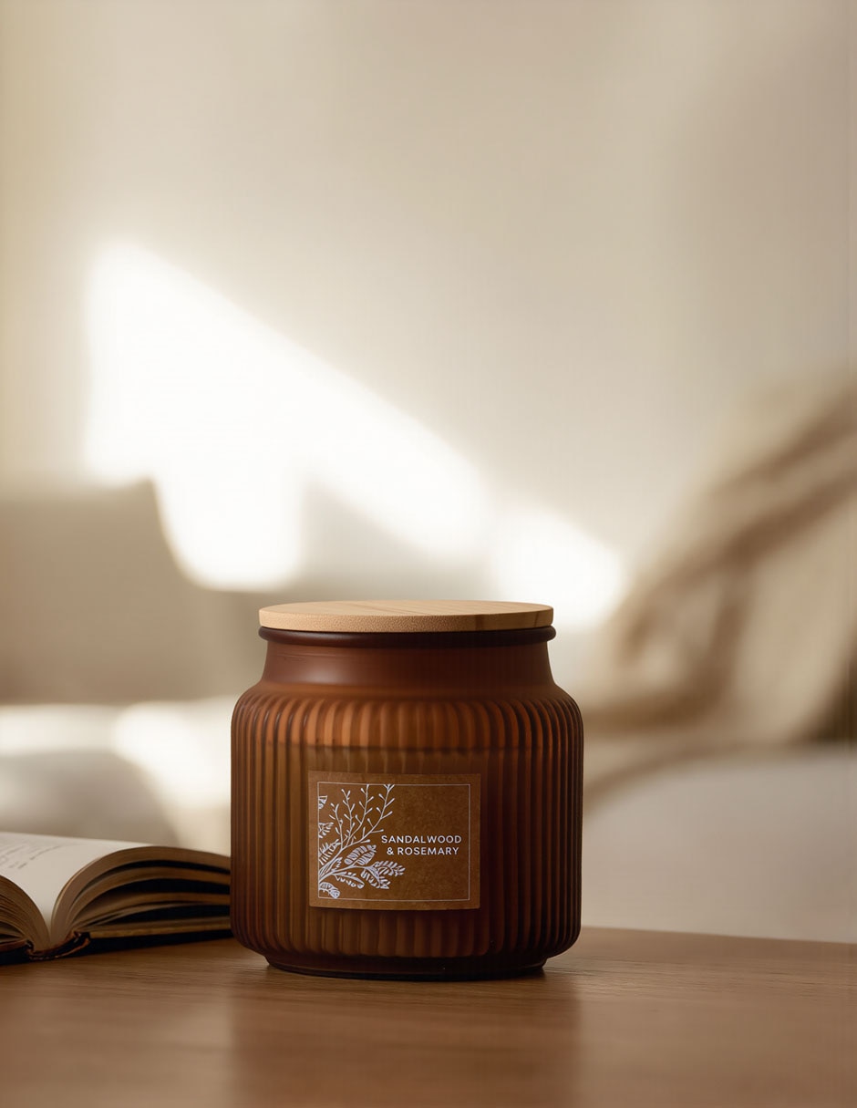 Vela aromática aroma sandalwood rose 5