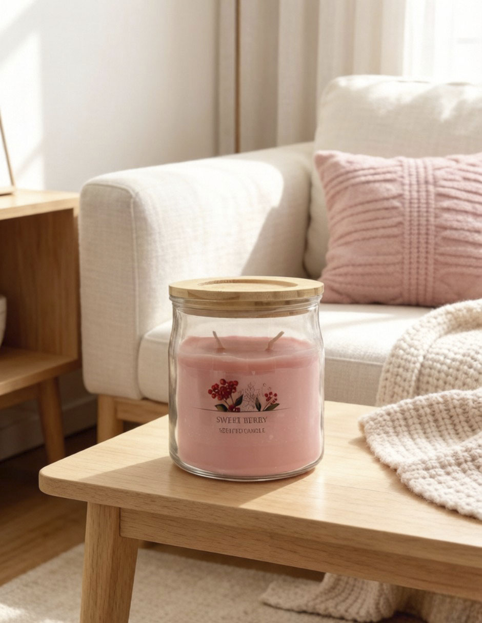 Vela jar aroma frutos rojos 5