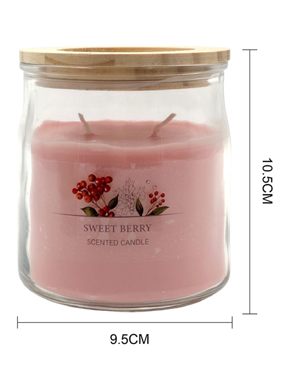 Vela jar aroma frutos rojos 6